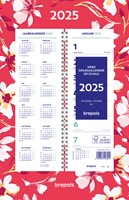 Weekkalender 2026 Brepols 190x130 7dagen/1pagina spiraal Fantasie assorti-1