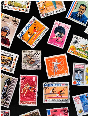 Postzegelalbum Exacompta 22.5x30.5cm 16 zwarte pagina's zwart-2