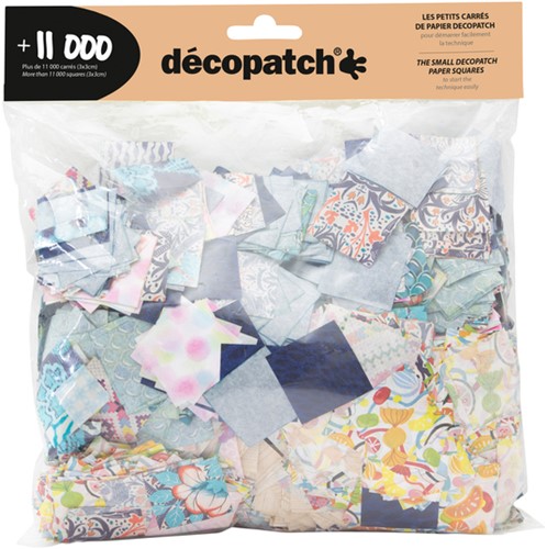 Hobbypapier Décopatch 3x3cm set à 11.000 stuks assorti