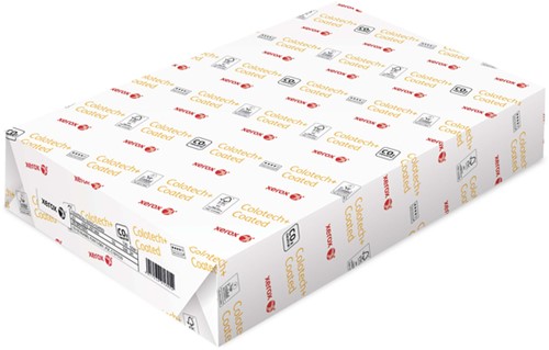 Laserpapier Xerox Colotech+ glossy coated A3 130gr wit 500 vel