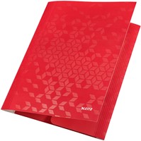Elastomap Leitz WOW A4 3 kleppen rood-3