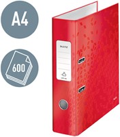 Ordner Leitz WOW 180 gelamineerd 80mm A4 rood-2