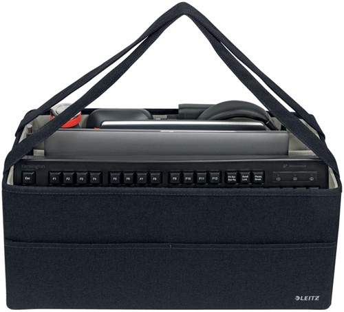 Opbergtas Leitz gestoffeerd 465x210x200mm grijs-2