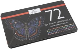 Kleurpotloden Nassau fine art assorti blik à 72 stuks
