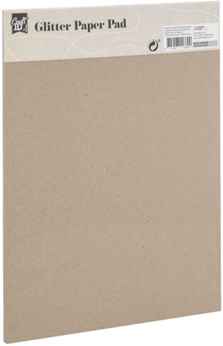 Hobbykarton CarftID glitter 24x34cm 180gr 10 vel 10 kleuren-2