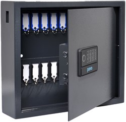 Sleutelkast Pavo High security Magnettag met fingerprintslot 20 haken 350x410x100mm