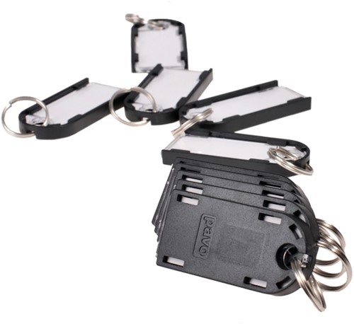 Sleutellabel Pavo magnetisch 10 stuks zwart-2