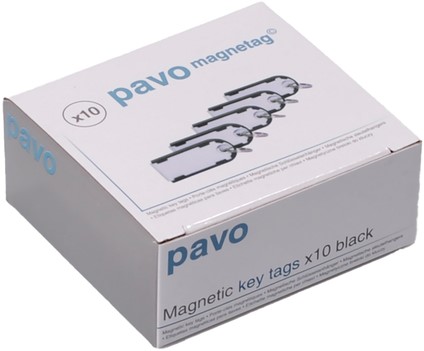 Sleutellabel Pavo magnetisch 10 stuks zwart-3