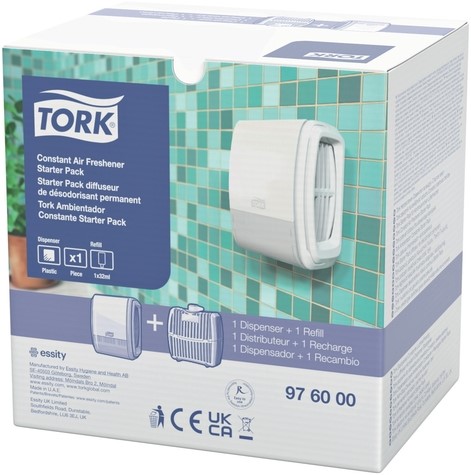 Luchtverfrisserdispenser Tork A3 Elevation constant startpakket wit 976000