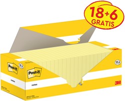 Memoblok 3M Post-it 655-CY 76x127mm geel voordeelpak