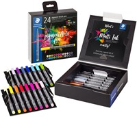 Brushpen Staedtler PigmentArts set à 24 kleuren-2