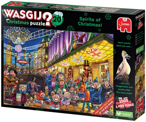 Puzzel Wasgij Christmas 20 - De Geesten van de Kermis! 2x1000st (1 puzzle for free)-2