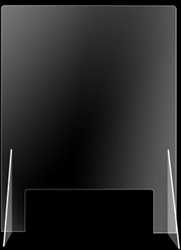 Baliescherm transparant veiligheidsscherm 60x80cm