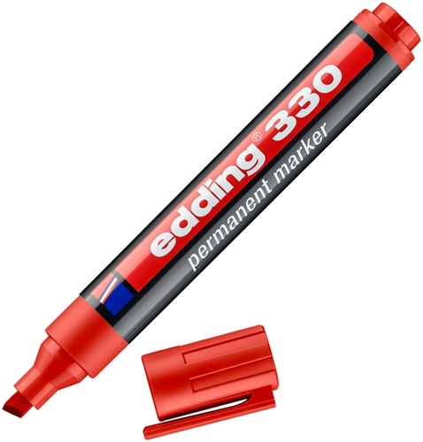 Viltstift edding 330 schuin 1.5-5mm rood-3