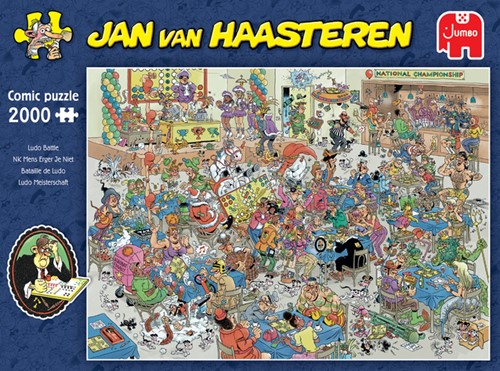 Puzzel Jan van Haasteren NK Mens Erger Je Niet 2000 st-3