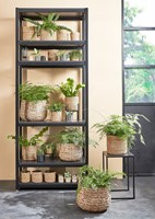 Plantenmand Mica Avalon zeegras rond 31x30cm lichtbruin-2