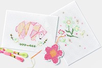 Borduurkaarten Folia 17.5 x x24.5cm 300gr 40 vel wit-1