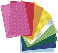 Borduurkaarten Folia 17.5 x x24.5cm 300gr 10 vel assorti-2