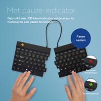 Toetsenbord R-Go Split Break QWERTY WL zwart-1