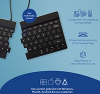 Toetsenbord R-Go Split Break QWERTY WL zwart-2