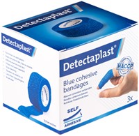 Snelpleister blauw Detectaplast 2,5cmx4,5m 3 stuks-3