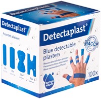 Waterafstotende blauwe pleister Detectaplast assorti 100 stuks-3