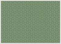 Placemat IEZZY hexagon groen 6 stuks