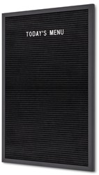 Letterbord IEZZY 40x60cm zwart hout