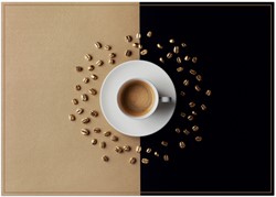 Placemat IEZZY koffiekop bruin 6 stuks