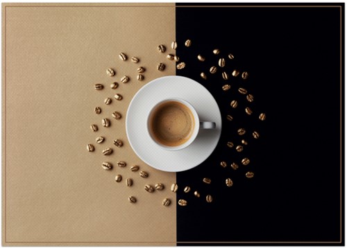 Placemat IEZZY koffiekop bruin 6 stuks