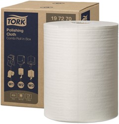 Reinigingsdoek Tork W1-W2-W3 Premium 1-laags 450 vel wit 197270