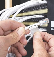 Labeltape Dymo XTL kabelwikkel 21mm zwart op wit-3