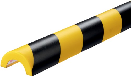 Beschermingsprofiel Durable P30 buis 1m geel zwart