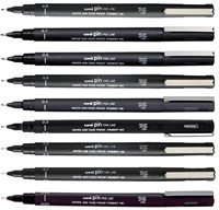 Fineliner Uni-ball Pin Calligraphie set à 5 stuks assorti-2