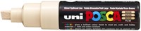 Paintmarker Uni POSCA PC8K breed schuin beige
