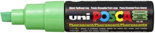 Paintmarker Uni POSCA PC8K breed schuin fluor groen