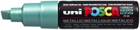 Paintmarker Uni POSCA PC8K breed schuin metallic groen