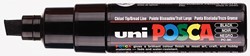 Paintmarker Uni POSCA PC8K breed schuin zwart