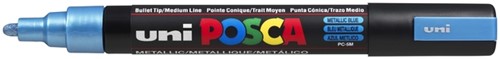 Paintmarker Uni POSCA PC5M medium metallic blauw