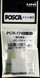 Reservepunt Uni POSCA PC17K extra breed rechthoek 3 stuks