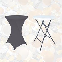 Tafelrok BRASQ voor statafel 80cm antraciet-1