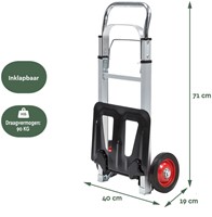 Steekwagen BRASQ stalen plateau 90 kg-1
