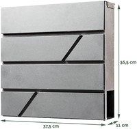 Brievenbus BRASQ PB200 Deluxe wand rvs-2