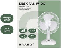 Tafelventilator BRASQ F400 Ø 30cm wit-4