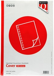 Voorblad Quantore A4 PP 300 micron wit 100 stuks
