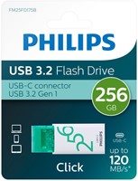 USB stick 3.2 Philips Click USB-C 256GB groen