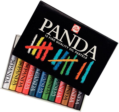 Oliepastel Talens Panda set à 12 kleuren