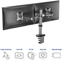 Monitorarm ACT office 2 schermen zilver-3