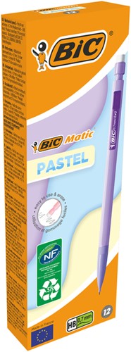 Vulpotlood Bic Matic Pastel HB 0.7mm pastel assorti-2