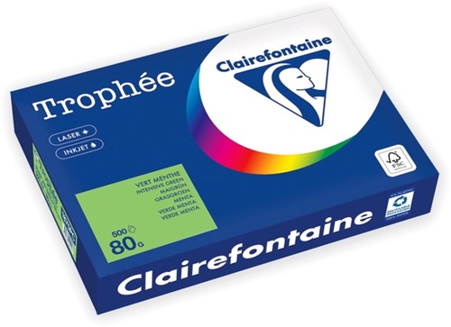 Kopieerpapier Trophée A4 80gr grasgroen 500 vel